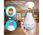 Security Camera Dual Purpose 360 Degree Panoramic LED Bulb Camera 960P Clear Night Vision Indoor Surveillance Camera for Home