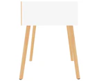 Bedside Cabinet White 40x40x56 cm Engineered Wood Bedside Table