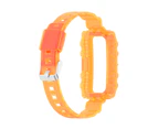 Watch Belt Waterproof Non-fading Comfortable Replaceable Sports Wristwatch Strap for Huawei Band 6-clear orange