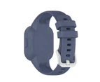 Portable Adjustable Soft Silicone Children Watch Band Strap for GarminFit JR.3 Vivofit JR.3-Royal Blue + Gray