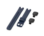 Watch Belt Skin-friendly Watch Accessory Lightweight Silicone Watch Band Replacement for Garmin Lily-Midnight Blue