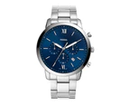 Fossil Neutra Chronograph Blue and Silver Men's Watch FS5792 StainlessSteel Quartz 796483530485