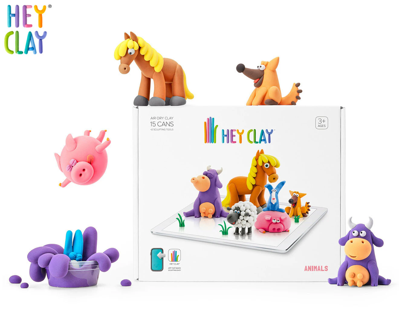 Hey Clay Animals Activity Set