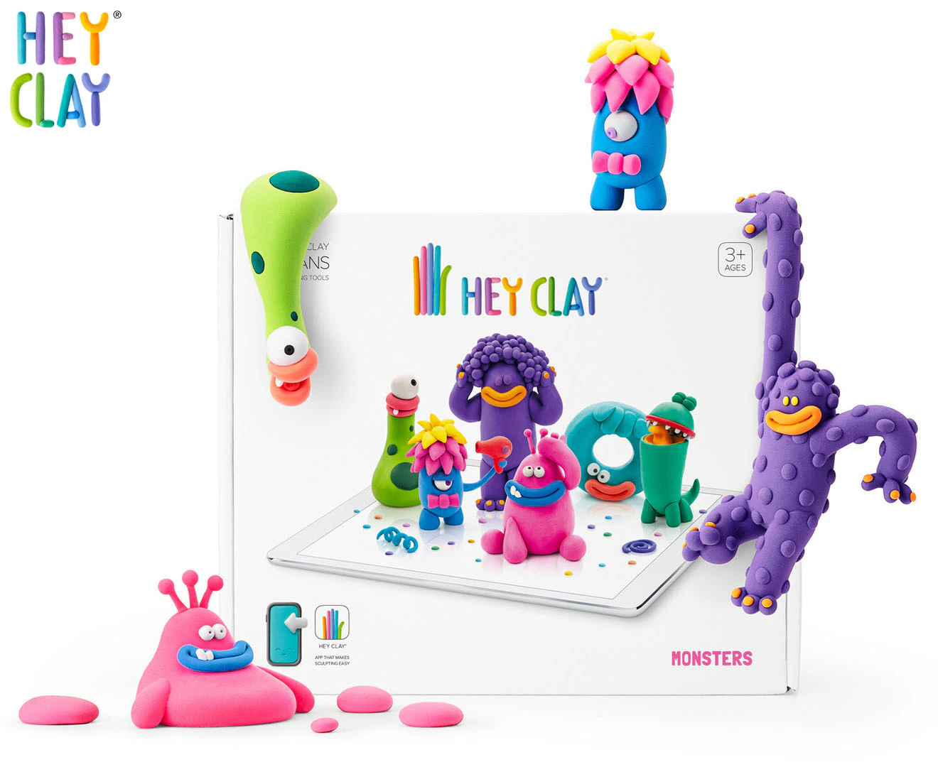 15pc Hey Clay Monsters Educational Fun Play Toy Set Kids/Children Toddler 3y+