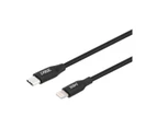 3SIXT Genuine 3SIXT USB-C to Lightning Charge and Sync 1m Cable for iPhone / iPad / iPod / 5th / 6th Gen [Colour:Black]