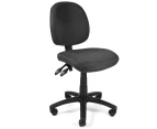 YSD TASK FABRIC NO ARMS TASK CHAIR Black 5 Year Warranty