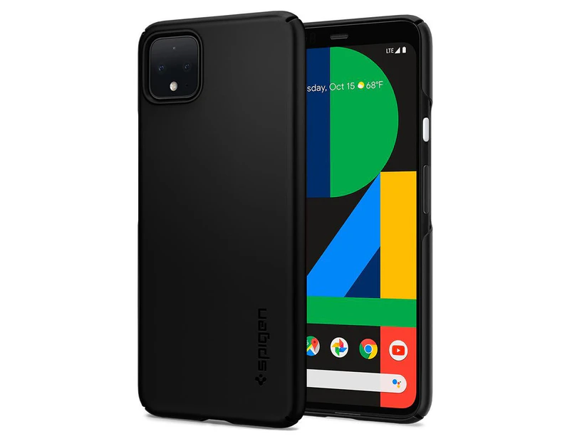 Spigen Google Pixel 4 XL Case, Genuine Spigen Thin fit Ultra Thin Heavy Duty Hard Clear Cover for Google [Colour:Black]