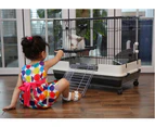 Pet Cage Rabbit Hutch Cat Bunny Hamster Guinea Pig Ferret Small Animal Chinchilla M