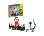 LEGO&reg; Creator 3in1 Viking Ship and the Midgard Serpent 31132