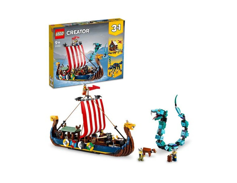 LEGO&reg; Creator 3in1 Viking Ship and the Midgard Serpent 31132