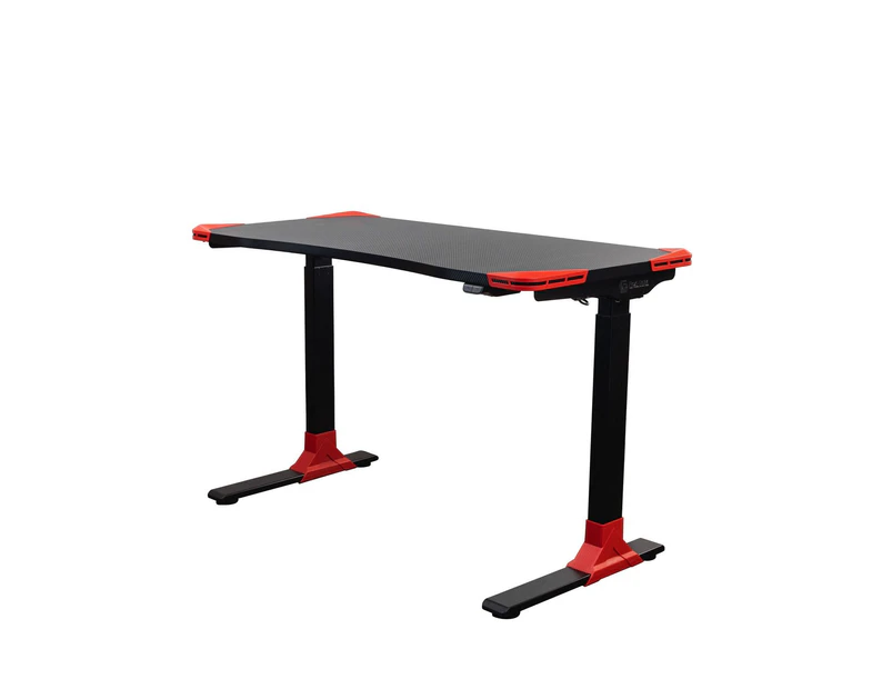 Flexi-Desk HA-119E Electric Sit/Stand Gaming Desk Carbon Fibre finish