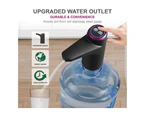 Dispenser, Automatic Drinking Water Bottle Pump - USB Charging Universal Fit - Portable Water Bottle Switch for Travel, Home, Kitchen, Office-BLACK