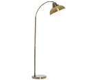 Arc Metal Floor Lamp - Black/Chrome, Brass, Copper, 1400mm High, PL0052 - Weathered Brass