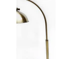 Arc Metal Floor Lamp - Black/Chrome, Brass, Copper, 1400mm High, PL0052 - Weathered Brass