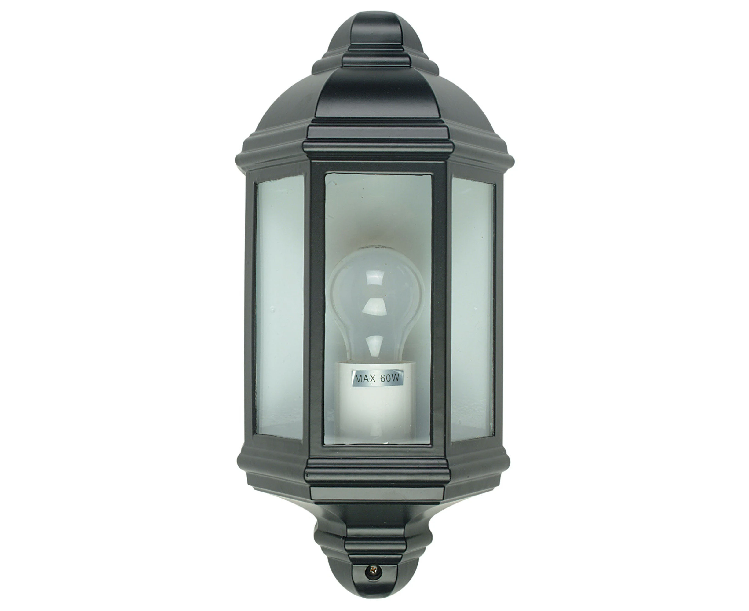 Fenchurch Flush Exterior Light-Black