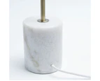 Lexi HELIUM - Metal And Marble Base Floor Lamp