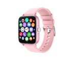 WIWU Y22 Large Screen Smart Watch Heart Rate Monitor Fitness Tracker for Android iOS-Pink