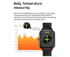 WIWU MX7 Smart Watch with Music Call Heart Rate Monitor Temperature Measurement Step Tracker-RoseGold