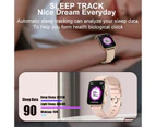 WIWU Y22 Large Screen Smart Watch Heart Rate Monitor Fitness Tracker for Android iOS-Black