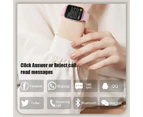 WIWU Y22 Large Screen Smart Watch Heart Rate Monitor Fitness Tracker for Android iOS-RoseGold