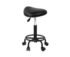 Artiss Salon Stool Saddle Swivel Chair