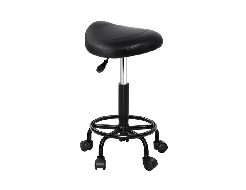 Artiss Salon Stool Saddle Swivel Chair