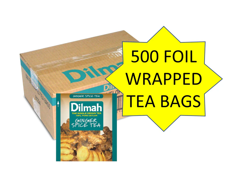 Dilmah Gourmet Ginger Tea 500 x Foil Envelopes (500 x 2 grams)