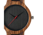 Retro Watches Vintage Quartz Wood Watch Minimalist Watch-Black