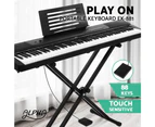 Alpha 88 Keys Electronic Piano Keyboard Digital Electric w/ Stand Sustain Pedal