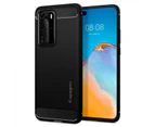 Huawei P40 Pro Case, Genuine SPIGEN Rugged Armor Resilient Ultra Soft Cover for Huawei - Black