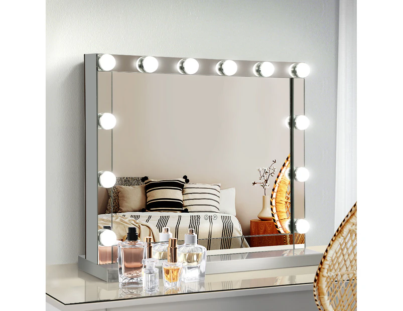 Embellir Makeup Mirror Hollywood with Light Frame Vanity Dimmable Wall 12 LED