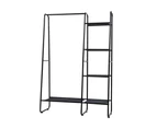 Artiss Clothes Rack Coat Stand 150cm Hanger Closet Black