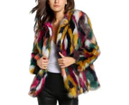 Lookbook Womens Winter Luxury Faux Fur Coat Warm Plush Cardigan Jacket