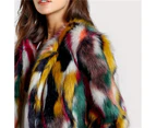 Lookbook Womens Winter Luxury Faux Fur Coat Warm Plush Cardigan Jacket