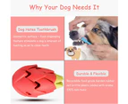 Dog Chew Toys for Aggressive Chewers Medium Large Breed,Tough Dog Toys for Medium Large Dogs,Interactive Treat Toys for Dogs Teeth Clean-RED-PITAYA