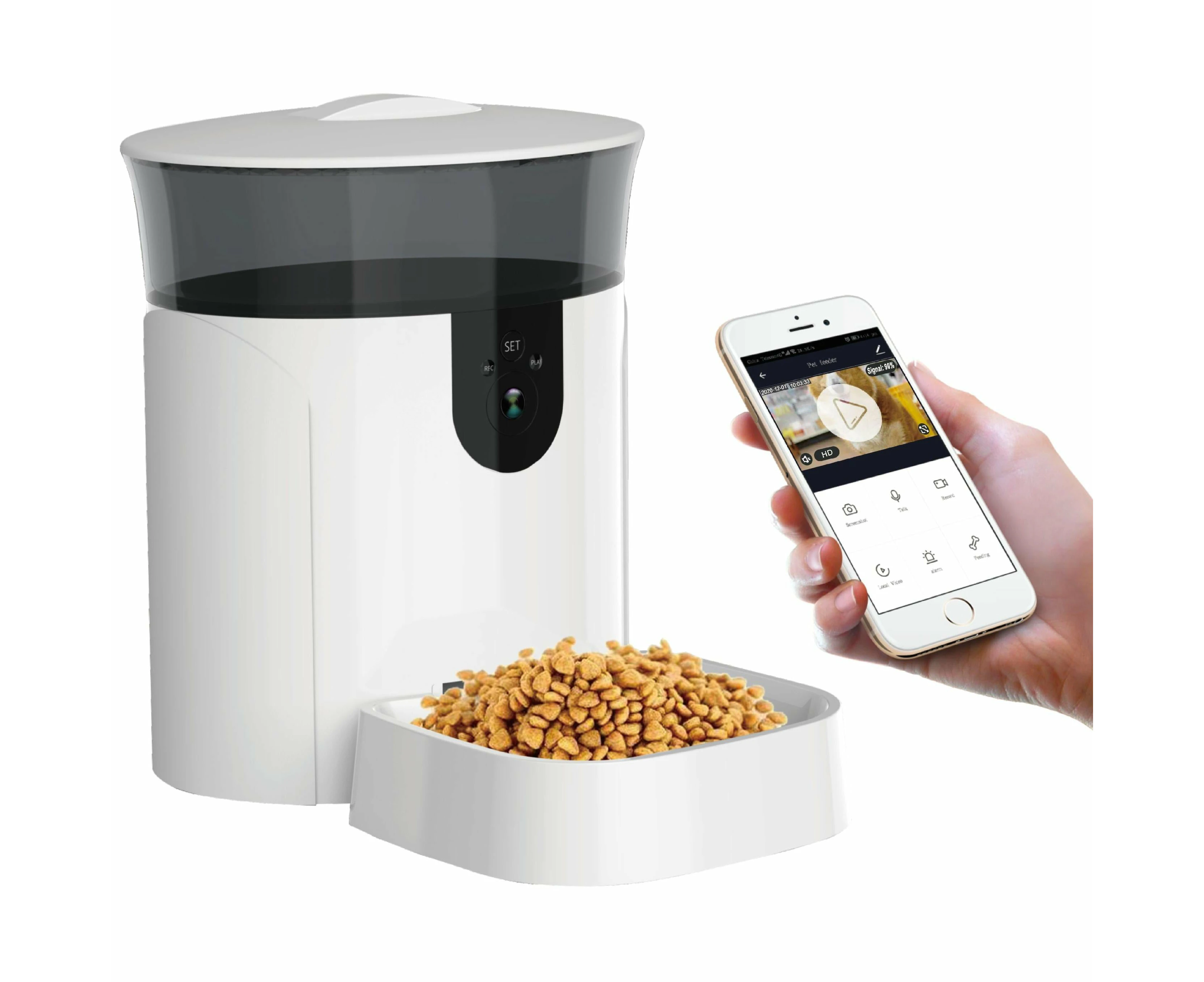 Tech 4 Pets Smart Pet Feeder with Camera 7L