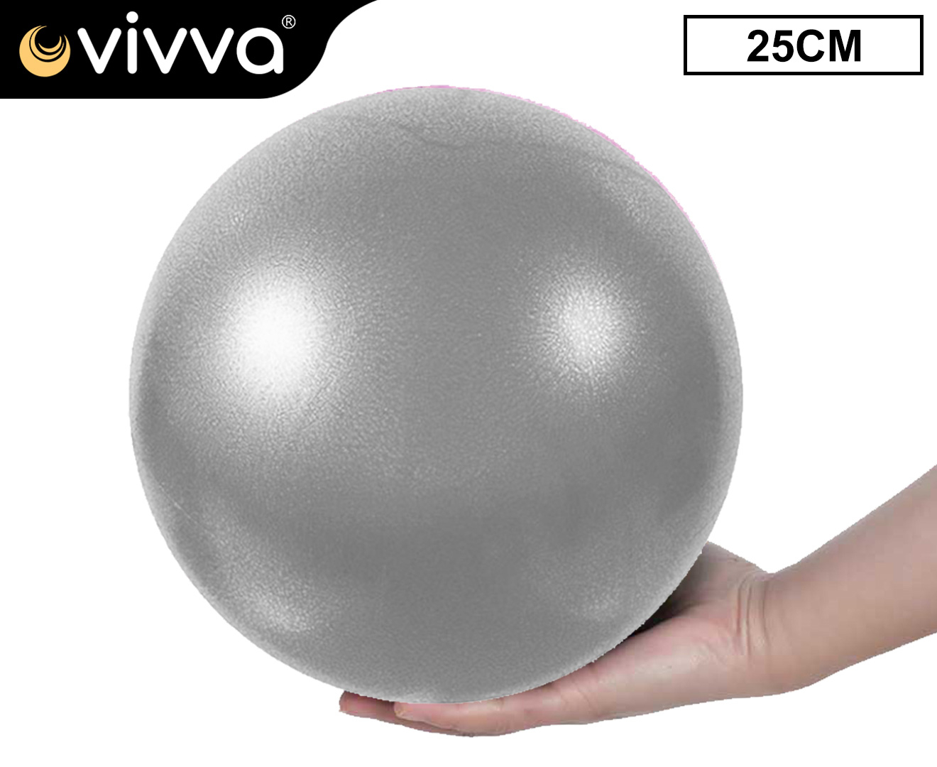 Vivva 25CM Pink Yoga Ball Pilates Fitness Exercise Balls Birthing