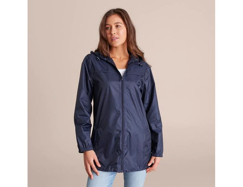 Target Fold Up Rain Jacket - Blue