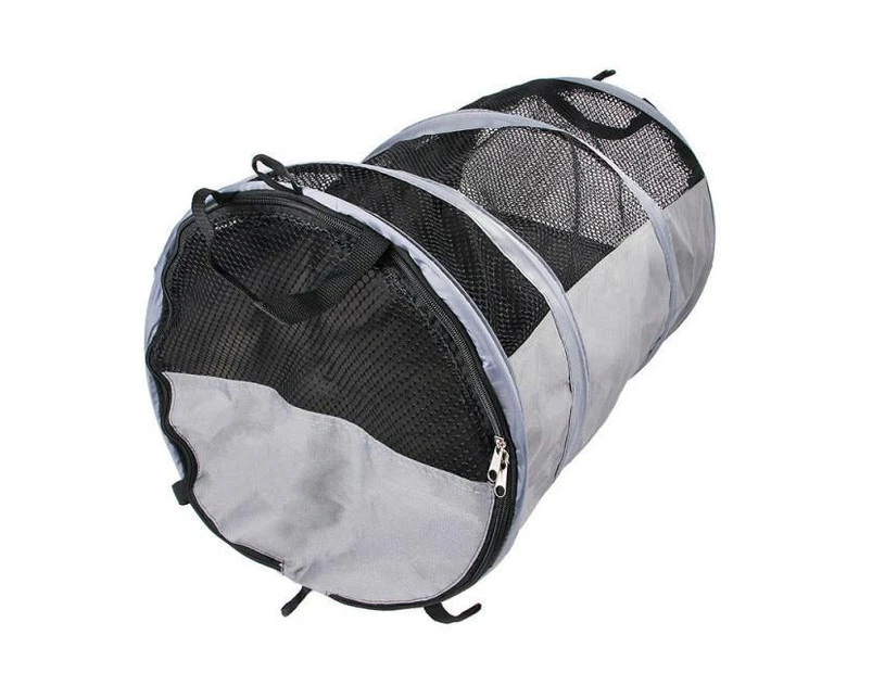 Dog Car Seat Cover Round Cage - Gray