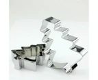 Christmas Tree Stainless Steel Cake Cookie Cutter Mold Set