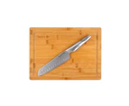 Baccarat iD3 Santoku Knife & Bamboo Chopping Board Set