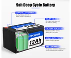 ATEM POWER 2X 12AH 12V AGM Deep Cycle Battery SLA UPS Solar Alarm Toy Camping 4WD