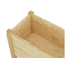 vidaXL Garden Planters 2 pcs 70x31x70 cm Solid Pinewood