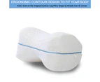 BJWD Contour Legacy Leg & Knee Foam Support Pillow - Soothing Pain Relief for Sciatica, Back, Hips, Knees, Joints - As Seen on TV