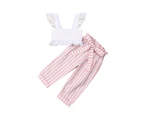 Baby Girl Ruffle Crop & Candy Stripe Pants
