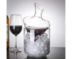 Wine Decanter Modern Design Glass carafe White Wine Pinot Noir 1300ml Gift Idea