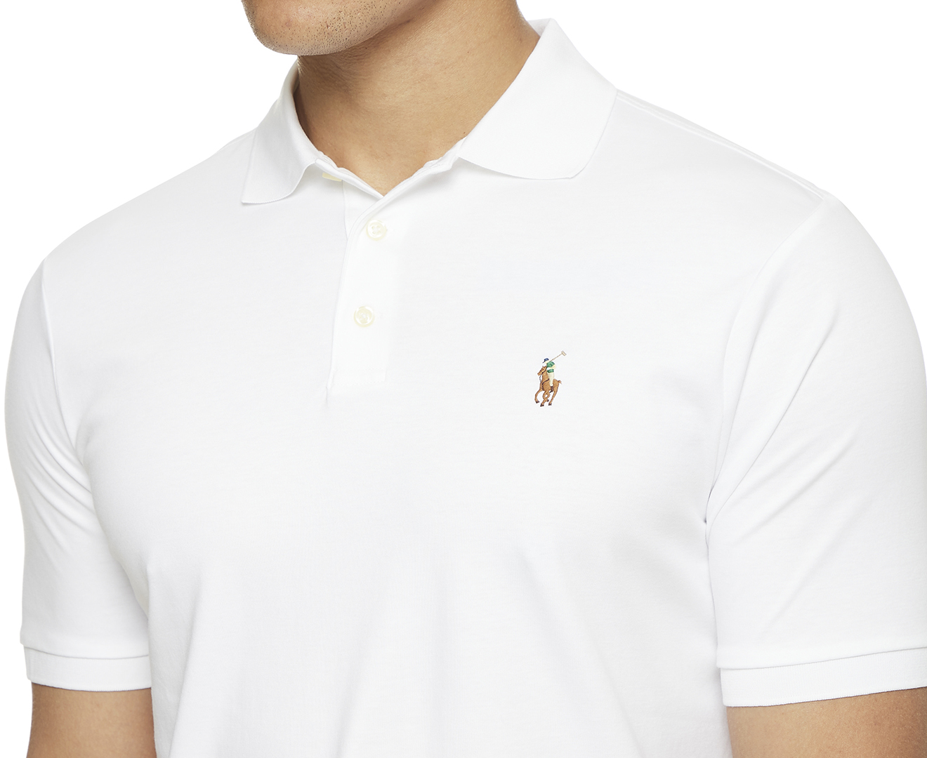 Polo Ralph Lauren Men's Core Replen Soft-Touch Polo Shirt - White ...