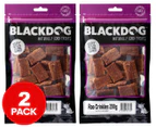 2 x Blackdog Roo Crinkles Dog Treats 200g