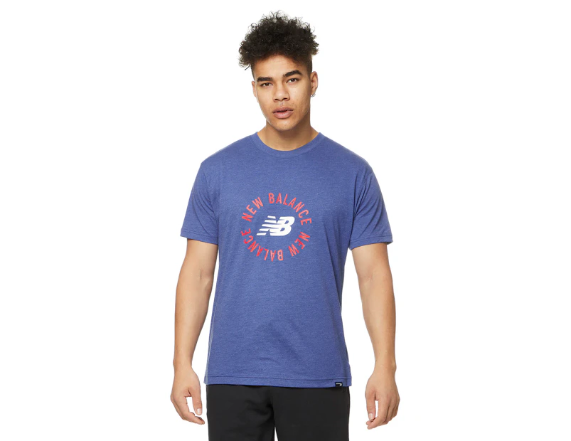 New Balance Men's Sport Logo Tee / T-Shirt / Tshirt - Blue