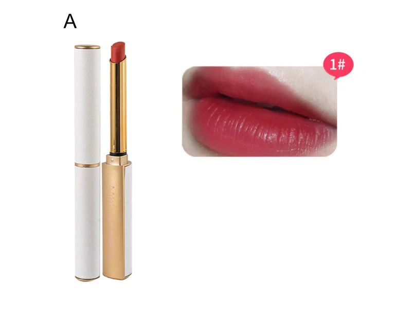 0.8g Beauty Lipstick Small Thin Tube Moisturizing Good Saturation Woman Makeup Lip Lipstick for Students-A